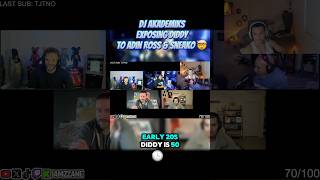 DJ Akademiks Exposes Diddy To Adin Ross amp Sneako TwitchKick  iamzzane shorts [upl. by Nanor]