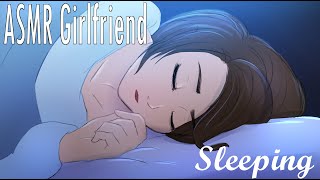 ASMR Sleeping on your Girlfriends chest Soft Breathing Heart Beat Sleep Aid [upl. by Nael482]