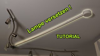 DECKENLEUCHTE VERSETZEN UND STROMKABEL VERLÄNGERN  TUTORIAL  FACTOREM  LAMPE MONTIEREN [upl. by Studdard]