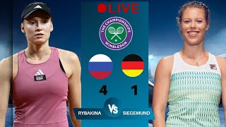 WTA LIVE ELENA RYBAKINA VS LAURA SIEGEMUND WTA WIMBLEDON OPEN 2024 TENNIS PREVIEW STREAM [upl. by Tatum]