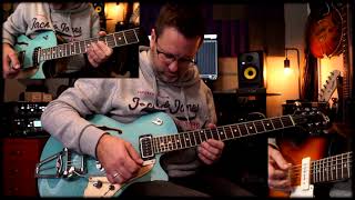 Ambient guitar on Duesenberg Starplayer TV amp Squier Baritone Telecaster [upl. by Leanard]