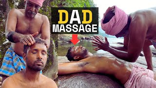 🔱Hogenakkal Big 👨🏽‍🦳Daddy Oil Massage 💦River Side 💆🏻‍♂️Massage  ASMR Natural viralvideo massage [upl. by Ahsiral]