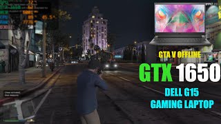 GTX 1650  GTA V ft I5 10500H  Dell G15 Gaming Laptop [upl. by Acissey]