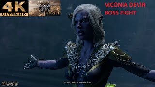 Baldurs Gate 3 Boss Fight  Viconia DeVir 4K 60fps [upl. by Nosniv814]