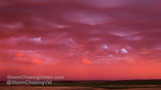 Bowdon ND  Asperitas Sunset Time Lapse  622017 [upl. by Heuser240]