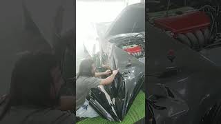 Wrapping fender car honda accord [upl. by Atinid]