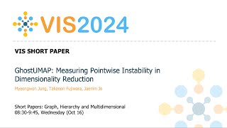 GhostUMAP Measuring Pointwise Instability in Dimensionality Reduction  Fast Forward  VIS 2024 [upl. by Kneeland539]