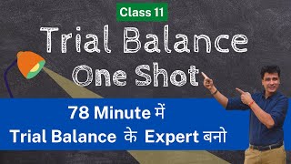 Trial Balance class 11 One shot Accounts  Important Questions [upl. by Noynek]