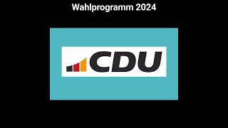 Wahlprogramm 2024 CDU [upl. by Acinahs]