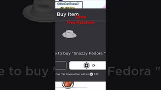 Claiming Free Ugc Limited “Snazzy Fedora” roblox robloxugc freeugc [upl. by Dibbell512]