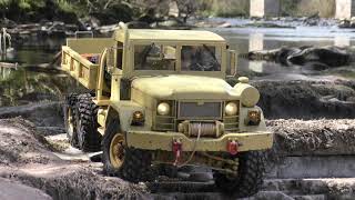 Cross RC HC6  US Army 6x6 Relaxing Rock Crawling amp Sounds of Nature [upl. by Semadar730]