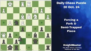 The Daily Chess Puzzle with Video Analysis from KnightMaster 301024 [upl. by Eustis873]