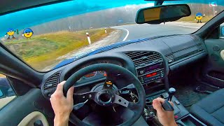 BMW E36 STREET DRIFT POV 22 [upl. by Noseaj]