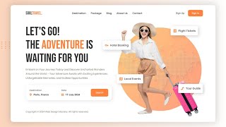 How To Build Landing Page Using HTML CSS And JavaScript [upl. by Hammerskjold]