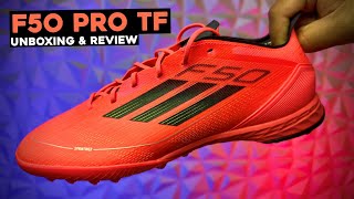 adidas F50 PRO TF  Unboxing amp Review [upl. by Tammara]