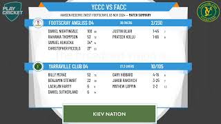 Yarraville Club D4 v Footscray Angliss D4 [upl. by Brownson]