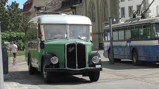 JEP 2024 Saurer car alpin tpf 307 1953 Fribourg environs 202409 [upl. by Atnuahs]