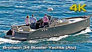 Bronson 34 4K Steeler Yachts Aluminum made [upl. by Ynar]