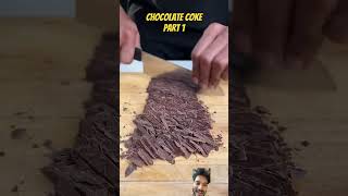 Coke chocolate part 1 chocolate satisfying food icecream experiment eatingvideos shorts [upl. by Aihsit]