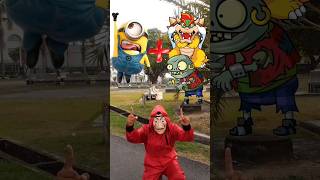 Minion  Bowser And Zombie  Cartoon animation [upl. by Norbel832]