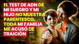 El test de ADN de mi suegro y mi hijo no muestra parentesco Toda mi familia me acusó de traición [upl. by Onimixam725]