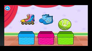 Match the colour with box  Colour matching kids videos [upl. by Tonjes263]