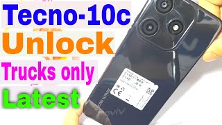 Tecno Spark 10c Unlock Only Trucks  Tecno Spark 10c  Kl5k  Hard Reset And Pattern Lock Unlock [upl. by Esikram]