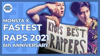 TOP 25 FASTEST MONSTA X RAPS [upl. by Tonneson]