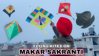 Kite Fight on Makar Sakranti 😱 patang  Kites  Manjha [upl. by Ware491]