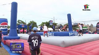 La Ceiba disfruta del Bossaball en la Semana Mayor [upl. by Fey]