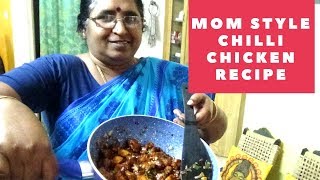 சில்லி சிக்கன் Recipe Tamil  How to make Restaurant Chilli Chicken at Home  Tamizhachi Padma Vlogs [upl. by Akemad]