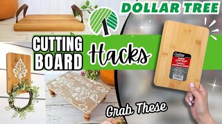 5 Brilliant DOLLAR TREE DIYS Using Bamboo Cutting Boards [upl. by Nuawtna904]