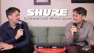 Shure SLXD Dual SM58 Wireless System featuring The Andrews  AmericanMusicalcom [upl. by Okeim]