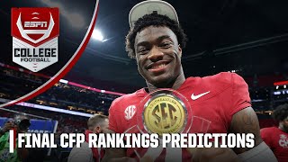 Predicting the FINAL CFP rankings 🏆  ESPN College Football [upl. by Walther]