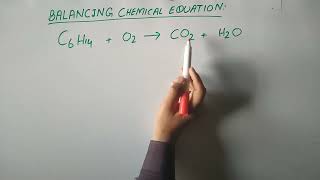 balancing equation C6H14 O2CO2 H2O  balancing chemical equations [upl. by Lertsek]