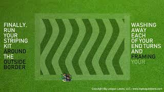 How to Mow a Wave Pattern Big League Lawns [upl. by Edia841]