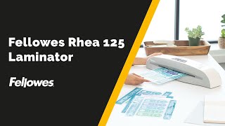 Fellowes Rhea 125 Laminator [upl. by Auhoj]