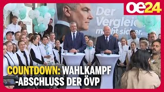 Countdown Wahlkampfabschluss der ÖVP [upl. by Byron230]