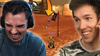 Teaching Grubby how to duel in WoW [upl. by Eillehs69]