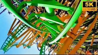 The Riddler Revenge POV 5K Six Flags New England Agawam MA [upl. by Marbut403]