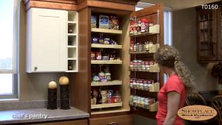 Chefs pantry with drawers  Showplace kitchen convenience accessories [upl. by Aitra572]