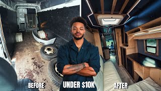 I Built The Ultimate Luxury Camper Van For Less Than 10k  Full Build Start to Finish [upl. by Shelia]