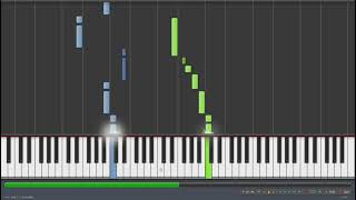 Petit Pays Cesária Evora  Piano Tuto Synthesia [upl. by Glovsky]