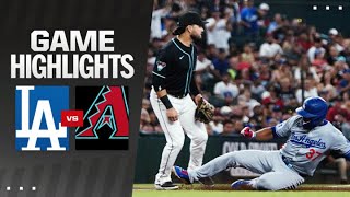 Dodgers vs Dbacks Game Highlights 9224  MLB Highlights [upl. by Gnik]