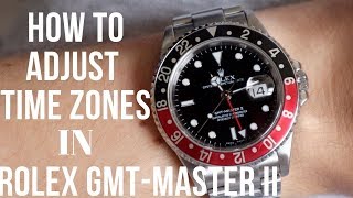 How to Set Rolex GMTMaster II  An Ultimate GMT Watch [upl. by Hibben]