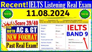 IELTS LISTENING PRACTICE TEST 2024 WITH ANSWERS  11082024 [upl. by Irret]