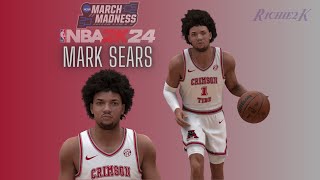 Mark Sears Face Creation NBA 2K24 [upl. by Akcirre]