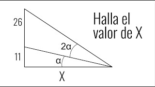 ¿SABES HALLAR X Geometría Básica [upl. by Drolyag141]