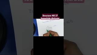 Structure of Isosorbide dinitrate [upl. by Orel]