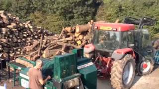 Logcoco  seasoned hardwood firewood logs video [upl. by Gerius530]